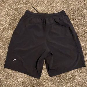 Black lululemon men’s shorts